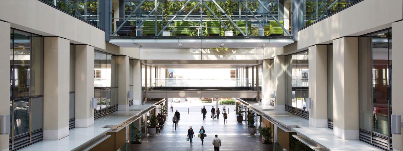 Atrium in Britomart (credit: Auckland Council)